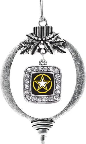 Miniatura 141 de Inspired Silver - Nana púrpura - Adorno de Navidad plateado - Adorno cuadrado para árbol de Navidad con circonita cúbica - Decoración colgante