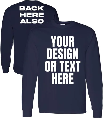 Miniatura 8 de Kolossus Camisas de trabajo de manga larga personalizables de alta visibilidad diseña tus propias camisetas personalizadas con logotipo y texto