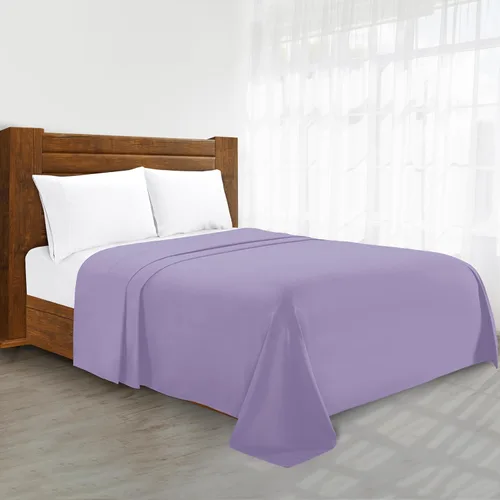 Miniatura 24 de Sábana plana de lujo en Amazon Elegant Comfort sin arrugas de 1500 hilos de calidad de hotel Premier, tamaño King, color marrón chocolate