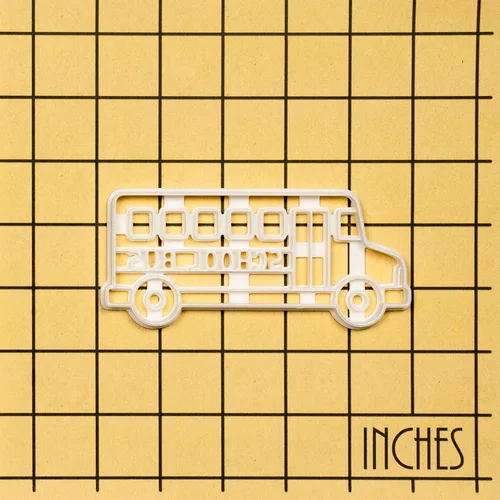 Miniatura 6 de Cortador de galletas de autobús escolar, 1 pieza - Bakerlogy