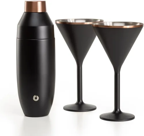 Miniatura 15 de NEWPORT Stemware Collection Premium Vacuum Insulated Stainless Steel Martini Glasses, Lightweight Margarita Glasses, Unbreakable & Stay Cold