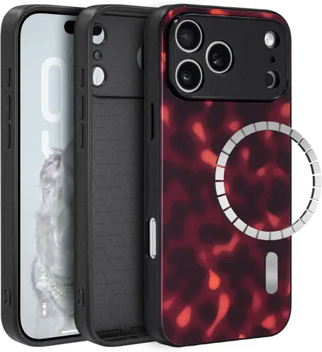 Miniatura 13 de Funda para iPhone 17 Pro, [Compatible con Magsafe] [Protección Completa de la Cámara], Cubierta Protectora Antichoque de Tortuga para Mujeres, Funda