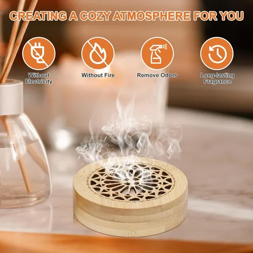 Miniatura 6 de Difusor de aceites esenciales de piedra, difusor para aceites esenciales, ideal para decorar en casa, oficina o automóvil, y regalo (4)