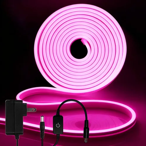 Miniatura 20 de iNextStation RGB Smart IC - Tira de luces LED de neón de 5 V, USB, 16.4 pies 5M, tira de luces de neón flexible, multicolor, IP67, impermeable