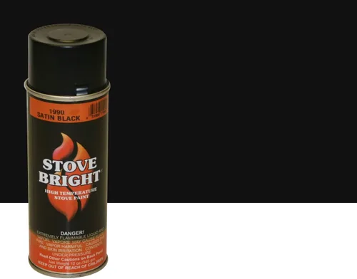 Miniatura 19 de Pintura en aerosol Stove Bright de alta temperatura, metálica, hasta 1200 grados, 12 onzas (paquete de 1), 6304 - negro liso sin brillo 6304 - Negro