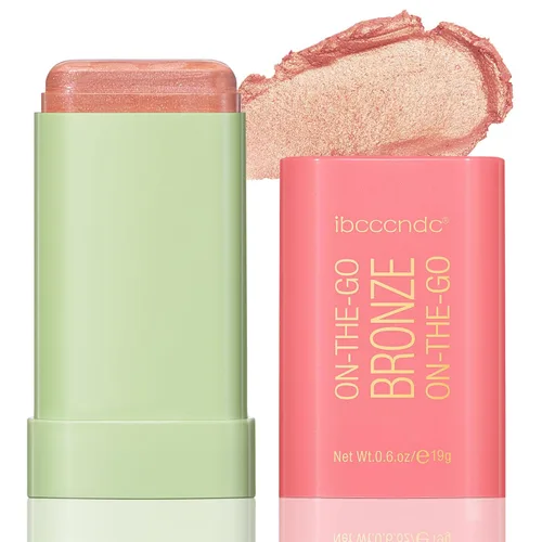 Miniatura 11 de Barra de rubor para mejillas – Varita de rubor de maquillaje en crema, barra hidratante sólida para tinte de mejillas, natural, mezclable