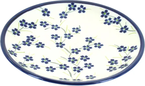 Miniatura 16 de Blue Rose - Plato de postre de ballina azul, 7.5 pulgadas de diámetro, hermoso plato para pasteles, aperitivos o aperitivos