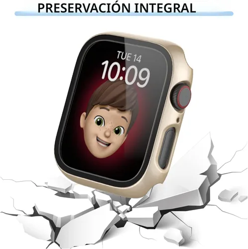 Miniatura 3 de Rontion - Juego de 6 fundas de PC rígidas con protector de pantalla de vidrio templado de 44 mm para Apple Watch SE 3/SE (2ª) Series 6/SE/5/4