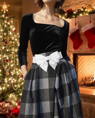Miniatura 23 de TeeYee Lindo cinturón elástico ancho para mujer, cinturón de lazo elástico para fiesta de Navidad, vestidos casuales a juego para mujer