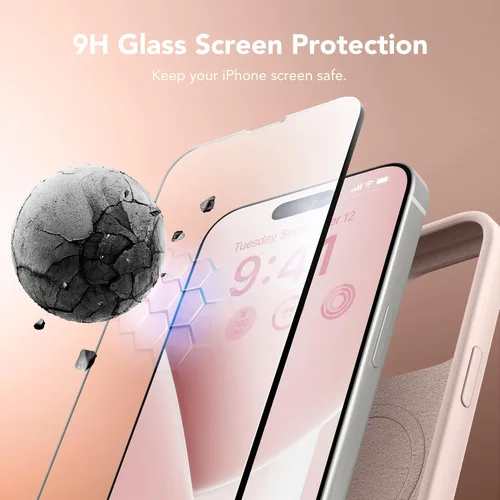 Miniatura 887 de GONEZ Funda de silicona para iPhone 15 Pro Max, compatible con Magsafe, protector de cámara + protector de pantalla, forro de microfibra suave