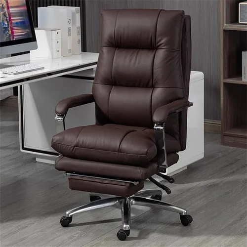 Miniatura 11 de Sillas de computadora para el hogar, silla ejecutiva de oficina con reposapiés, silla reclinable para computadora, silla ergonómica de escritorio