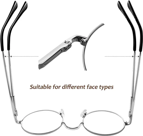 Miniatura 18 de KANASTAL Gafas de sol redondas polarizadas para mujeres y hombres, estilo hippie con protección UV400