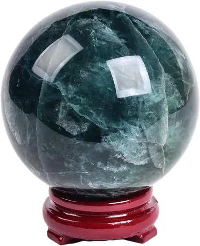 Miniatura 110 de JIC Gem Esfera de cristal de cuarzo Pietersite, bola de cristal decorativa azules y marrones dorados para meditación, decoraciones de mesa