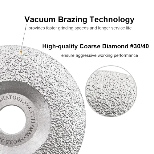 Miniatura 5 de SHDIATOOL Muela abrasiva de diamante de 4 pulgadas para granito mármol hierro acero albañilería taza disco de pulido encaja 7/8 pulgadas eje