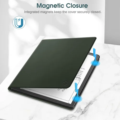 Miniatura 3 de Fintie Slimshell - Funda para Kindle Scribe de 10.2 pulgadas (versión 2024/2022) – Funda delgada y ligera de piel sintética de alta calidad, apagado