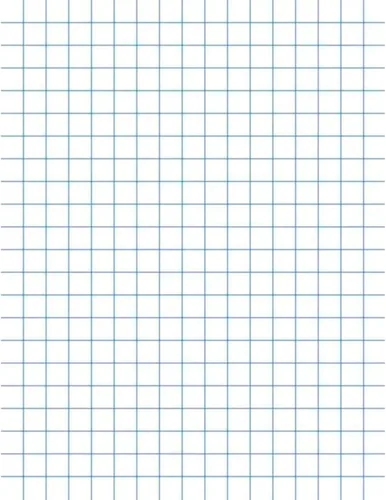 School Smart Papel cuadriculado, 8-1/2 x 11 pulgadas, regla de 1/10 pulgadas, blanco, 500 hojas