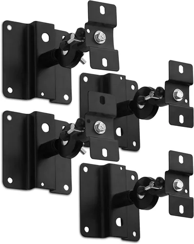 Mount-It! Mount-it - Soportes universales para altavoces satelitales de alta resistencia, color negro
