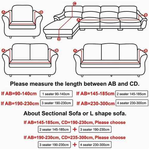 Miniatura 4 de Fundas de sofá para sala de estar, funda elástica para sofá, funda de sofá de sirsaca, protector de sofá antideslizante, funda de sofá para cojín
