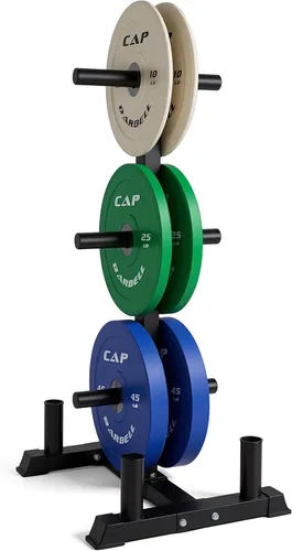 Miniatura 70 de CAP Juego de pesas olímpicas de 2 pulgadas 100-370 libras Varios colores Estante de almacenamiento opcional