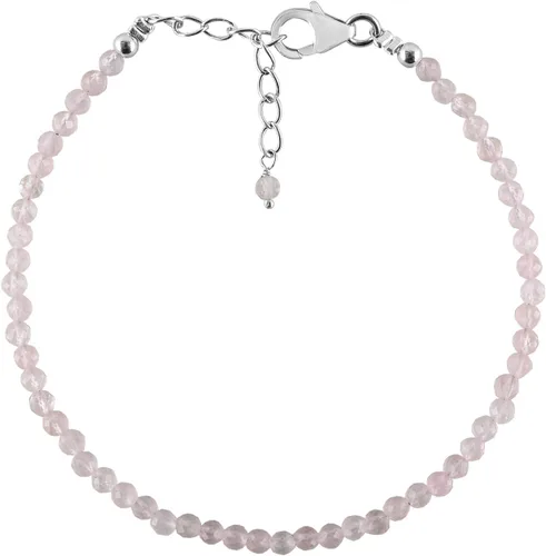 Miniatura 25 de InfinityGemsArt Natural Stone Beads Dainty Bracelet Jewelry for Women, Crystals and Gemstones Birthstone 925 Sterling Silver Chain 8 inch Gifts For