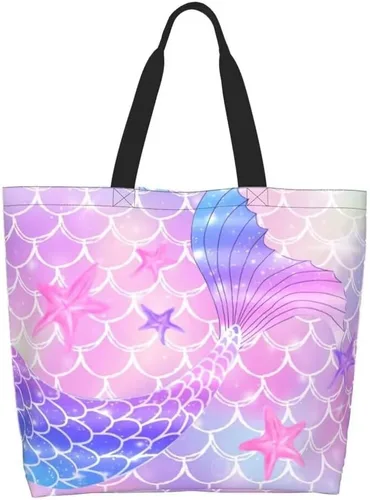 Miniatura 9 de Divertida bolsa de mano con tema de perro para mujer, lindo estampado de hueso de pata, reutilizable, para playa, compras, regalos casuales de viaje