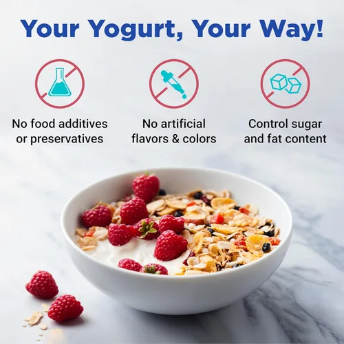 Miniatura 12 de Ultimate Probiotic Yogurt Maker XL, control de tiempo y temperatura ajustable, 50% más de capacidad con 12 frascos de yogur de 6 onzas, hace