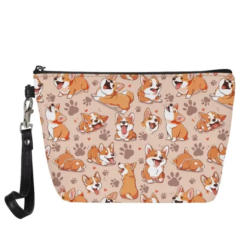 Miniatura 25 de Mumeson Patrón personalizado para mujer, bolsa de cosméticos de viaje, estuche de maquillaje, organizador de neceser de tocador