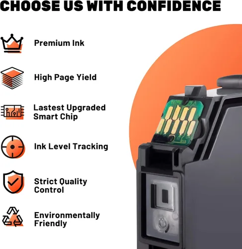 Miniatura 4 de COCCINK Paquete combinado de cartuchos de tinta 950XL 951XL compatibles con impresoras HP 950 951 OfficeJet 8600, OfficeJet Pro 251dw, 276dw, 8100