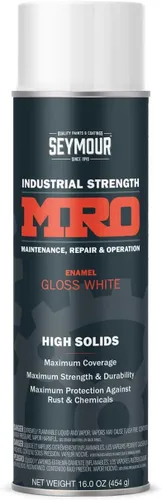 SEYMOUR 620-1413 Industrial MRO - Pintura en aerosol de alto contenido de sólidos, color blanco brillante, 16 onzas (paquete de 1)