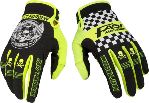 Guantes de motocicleta Fast Passion para hombres/mujeres - Guantes de bicicleta todoterreno y motocross con características antideslizantes para