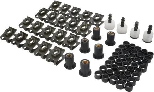 Miniatura 6 de AnXin Kit de pernos de carenado para motocicleta 116 piezas de sujetadores y tornillos CNC universal para GSXR 600 750 1000 YZF R6 R3 R1 ZX6R ZX10R