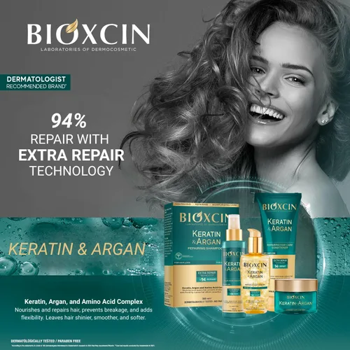 Miniatura 5 de Bioxcin Champú de queratina y argán 10.1 fl oz