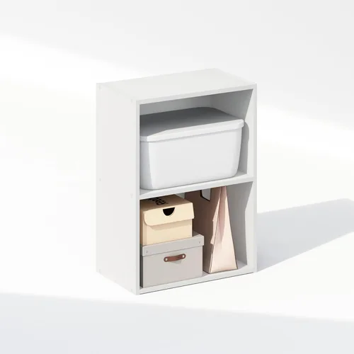 Miniatura 19 de Furinno Organizador de armario de 6 niveles para cubículo, organizador de armario, estante abierto, 21.1 pulgadas de ancho, para armario, Pino ámbar