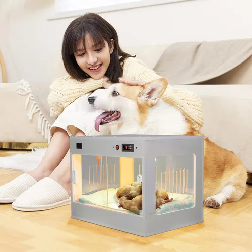 Miniatura 5 de Incubadora inteligente para cachorros recién nacidos, familia grande, caja para mascotas, calentador de laboratorio, jaula para perros