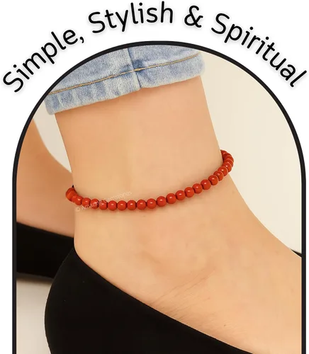 Miniatura 208 de Amazing Gemstone Crystal Anklet Ankle Bracelets for Women - Waterproof Beaded Healing Crystal Anklets, Plus Size Chakra Gemstone Bead Anklet