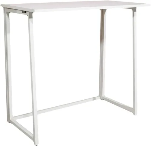 Miniatura 9 de Escritorio plegable para computadora para espacios pequeños, necesita montaje, escritorio de oficina en casa, mesa plegable para computadora, mesa
