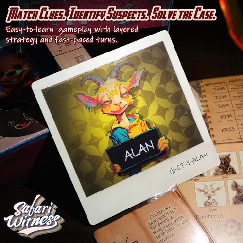 Miniatura 5 de Whales Entertainment Juego de cartas a juego de recuerdos de testigos Safari Cuenta con modos avanzados y aptos para principiantes Juego