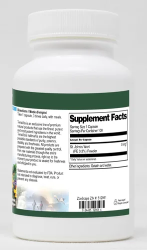 Miniatura 2 de Hierba de San Juan Extra Fuerte (PE 0.3% Hipericina) - 450 mg (100 Cápsulas, ZIN: 512951)