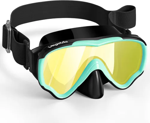Miniatura 9 de VegoVia Gafas de natación para niños con cubierta para la nariz, antiempañamiento de visión amplia, máscara de natación transparente para niños