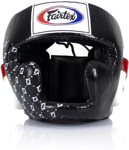 Fairtex Muay Thai & Boxing Headgear | Protector de cabeza protector con correas ajustables, acolchado multicapa, visión mejorada y cobertura