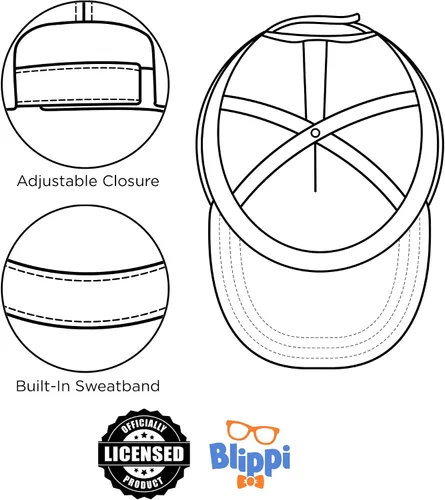Miniatura 5 de ABG Accessories Cocomelon and Blippi - Gorra de béisbol para niños pequeños, con Jj, Totom y Yoyo, sombrero para niños de 2 a 4 años