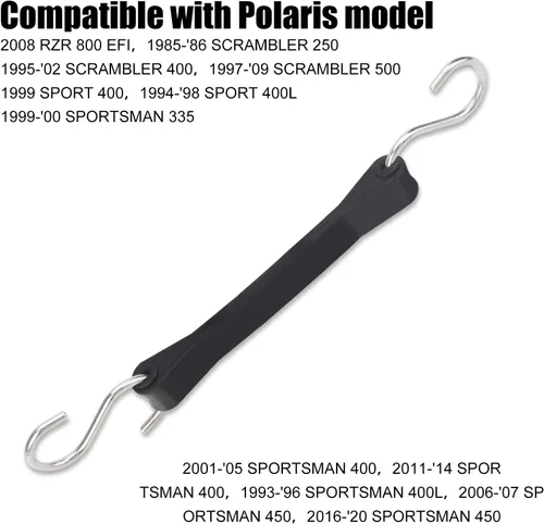 Miniatura 6 de Ohoho - Paquete de 3 correas de sujeción de batería con gancho 5412499 - Compatible con Polaris Sportsman 1989-2022 5410424 - Compatible con ATV 400