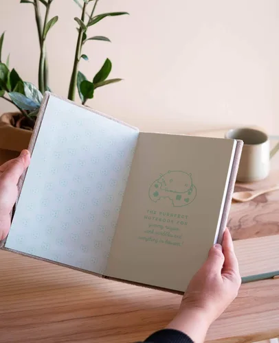 Miniatura 5 de Grupo Erik Pusheen - Cuaderno de felpa Cuadernos de tapa dura Cuaderno A5 Lindos cuadernos 160 páginas punteadas