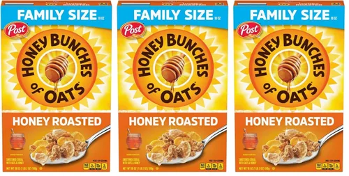 Miniatura 13 de Honey Bunches of Oats Cereal de granola tostado con miel, bolsa de 11 onzas (paquete de 5)