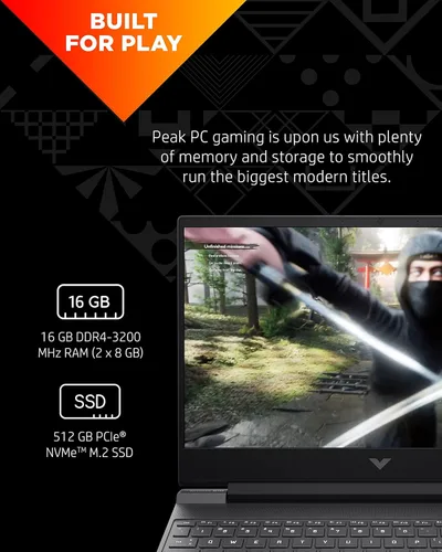 Miniatura 4 de HP Victus - Computadora portátil para juegos de 15.6 pulgadas, NVIDIA GeForce RTX 3050 Ti, AMD Ryzen 7 5800H, pantalla IPS refinada de 1080p, diseño