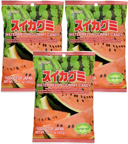 Miniatura 25 de Kasugai Fruit Assort - Caramelos de gomitas de 3.59 onzas (paquete de 3)