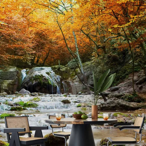 Miniatura 6 de artgeist Mural de Pared Cascada 77x61 pulgadas - Papel Tapiz Autoadhesivo XXL Despegar y Pegar Removible Adhesivo Grande Lámina Decoración de Pared