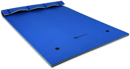 Miniatura 8 de Goplus Almohadilla de agua flotante, almohadilla de lirio para recreación acuática y relajación, alfombrilla flotante de espuma XPE resistente a