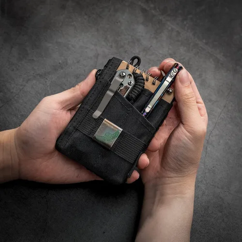 Miniatura 5 de VIPERADE VE18-S Bolsa pequeña EDC, organizador de bolsillo EDC mini para hombres, organizador de bolsillo EDC, bolsa multiherramienta con 3 ranuras