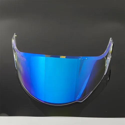 Miniatura 7 de FF370 - Protector solar para LS2 FF394, FF325, fácil visera, resistente al viento, para casco de moto (azul transparente, para noche de día)